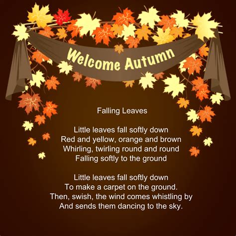 autumn leaves are falling down lyrics english